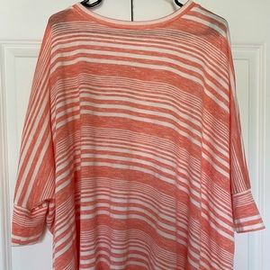 Orange/White striped top